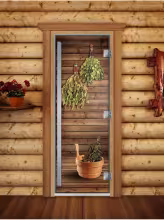 Дверь для бани и сауны Doorwood Престиж Фотопечать А004 700х1900 мм