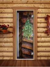 Дверь для бани и сауны Doorwood Престиж Фотопечать А007 700х1900 мм