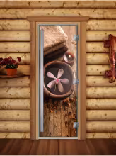 Дверь для бани и сауны Doorwood Престиж Фотопечать А009 800х2000 мм