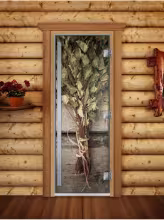 Дверь для бани и сауны Doorwood Престиж Фотопечать А011