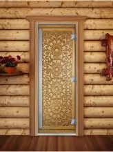 Дверь для бани и сауны Doorwood Престиж Фотопечать А021 700х1900 мм
