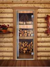 Дверь для бани и сауны Doorwood Престиж Фотопечать А024 700х1900 мм