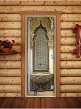 Дверь для бани и сауны Doorwood Престиж Фотопечать А025