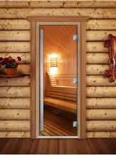 Дверь для бани и сауны Doorwood Престиж Фотопечать А031