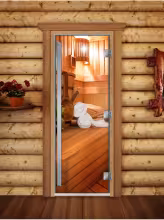 Дверь для бани и сауны Doorwood Престиж Фотопечать А032