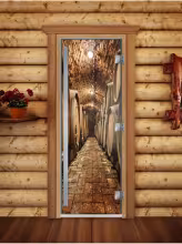 Дверь для бани и сауны Doorwood Престиж Фотопечать А034 800х2000 мм