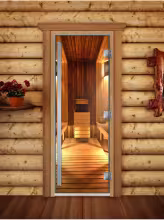 Дверь для бани и сауны Doorwood Престиж Фотопечать А036