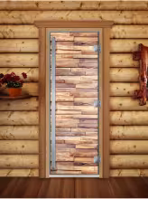 Дверь для бани и сауны Doorwood Престиж Фотопечать А053 700х1900 мм
