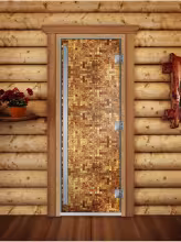 Дверь для бани и сауны Doorwood Престиж Фотопечать А054