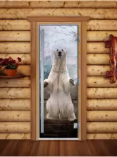 Дверь для бани и сауны Doorwood Престиж Фотопечать А063 800х2000 мм