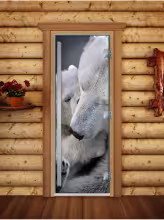 Дверь для бани и сауны Doorwood Престиж Фотопечать А066