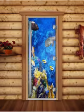 Дверь для бани и сауны Doorwood Престиж Фотопечать А068 700х1900 мм