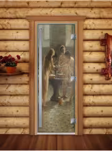 Дверь для бани и сауны Doorwood Престиж Фотопечать А071 700х1900 мм