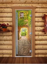 Дверь для бани и сауны Doorwood Престиж Фотопечать А072