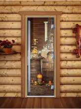 Дверь для бани и сауны Doorwood Престиж Фотопечать А073 800х2000 мм