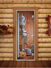 Дверь для бани и сауны Doorwood Престиж Фотопечать А074 700х1900 мм