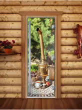 Дверь для бани и сауны Doorwood Престиж Фотопечать А078