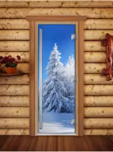 Дверь для бани и сауны Doorwood Престиж Фотопечать А079 800х2000 мм