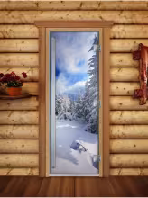 Дверь для бани и сауны Doorwood Престиж Фотопечать А081 800х2000 мм