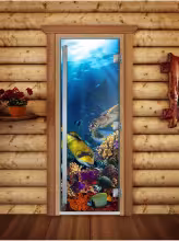 Дверь для бани и сауны Doorwood Престиж Фотопечать А085 800х2000 мм