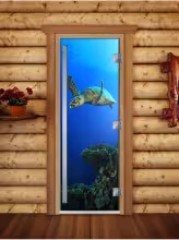 Дверь для бани и сауны Doorwood Престиж Фотопечать А086 800х2000 мм