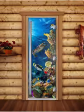 Дверь для бани и сауны Doorwood Престиж Фотопечать А087 700х1900 мм