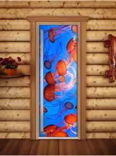 Дверь для бани и сауны Doorwood Престиж Фотопечать А088 700х1900 мм