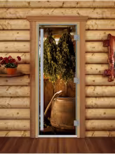 Дверь для бани и сауны Doorwood Престиж Фотопечать А098 700х1900 мм