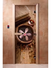 Дверь для бани и сауны Doorwood с фотопечатью A009 800х2000 мм