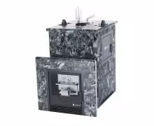 Газо-дровяная печь EASYSTEAM Анапа М2 сталь AISI 430 комплектация с САБК-40 пироксенит