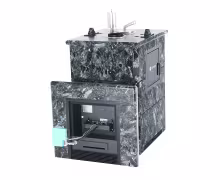Газо-дровяная печь EASYSTEAM Анапа М2 сталь AISI 430 комплектация с ГГУ-40 пироксенит