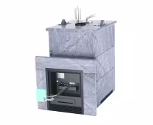 Газо-дровяная печь EASYSTEAM Анапа сталь AISI 321 комплектация с ГГУ-40 талькохлорит