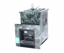 Газо-дровяная печь EASYSTEAM Анапа М2 (открытый верх) сталь AISI 430 комплектация с ГГУ-40 змеевик