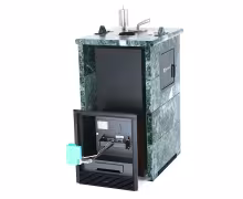 Газо-дровяная печь EASYSTEAM Сочи М2 (в трехстороннем кожухе) сталь AISI 321 комплектация с ГГУ-40 змеевик