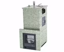 Газо-дровяная печь EASYSTEAM Геленджик М2 (в полноценном кожухе с боковым подключением) сталь AISI 321 комплектация с САБК-40 жадеит