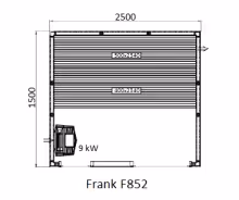 Готовая финская сауна Frank F852