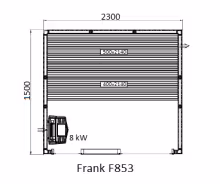 Готовая финская сауна Frank F853