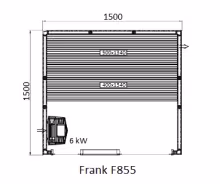 Готовая финская сауна Frank F855