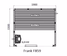 Готовая финская сауна Frank F859