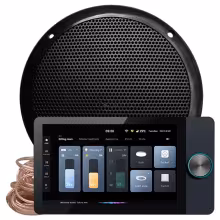 Комплект влагостойкой акустики Steam&Water SMART HOME MUSIC 2.0 - VISATON Black 1 динамик