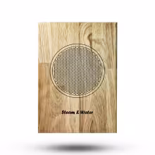 Влагостойкий динамик с декоративной дубовой сеткой Steam&Water SW 525 Wood Corner для бани и сауны