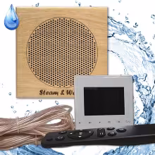 Комплект влагостойкой акустики Steam&Water Sauna Standart SW 1 White (квадратная решетка)