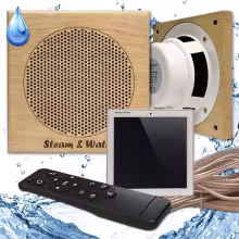 Комплект влагостойкой акустики Steam&Water Sauna Standart Sensor SW 2 White (квадратная решетка)