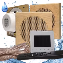 Комплект влагостойкой акустики Steam&Water Sauna Standart SW 3 White (квадратная решетка)