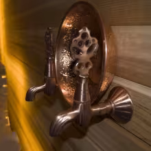 Кран латунный Steam&Water для хамама, Медь (151)