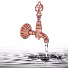 Кран латунный Steam&Water для хамама, Медь (151)