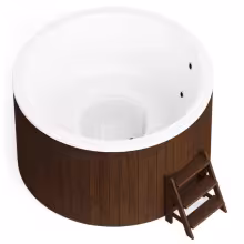 Круглая купель POLARSPA COMFORT 195 COLD термососна темная