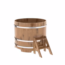 Купель круглая BentWood дуб натуральный рустик 1170х1100 мм