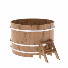 Купель круглая BentWood дуб натуральный рустик 1500х1200 мм