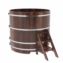 Купель круглая BentWood лиственница морёная премиум 1500х1400 мм